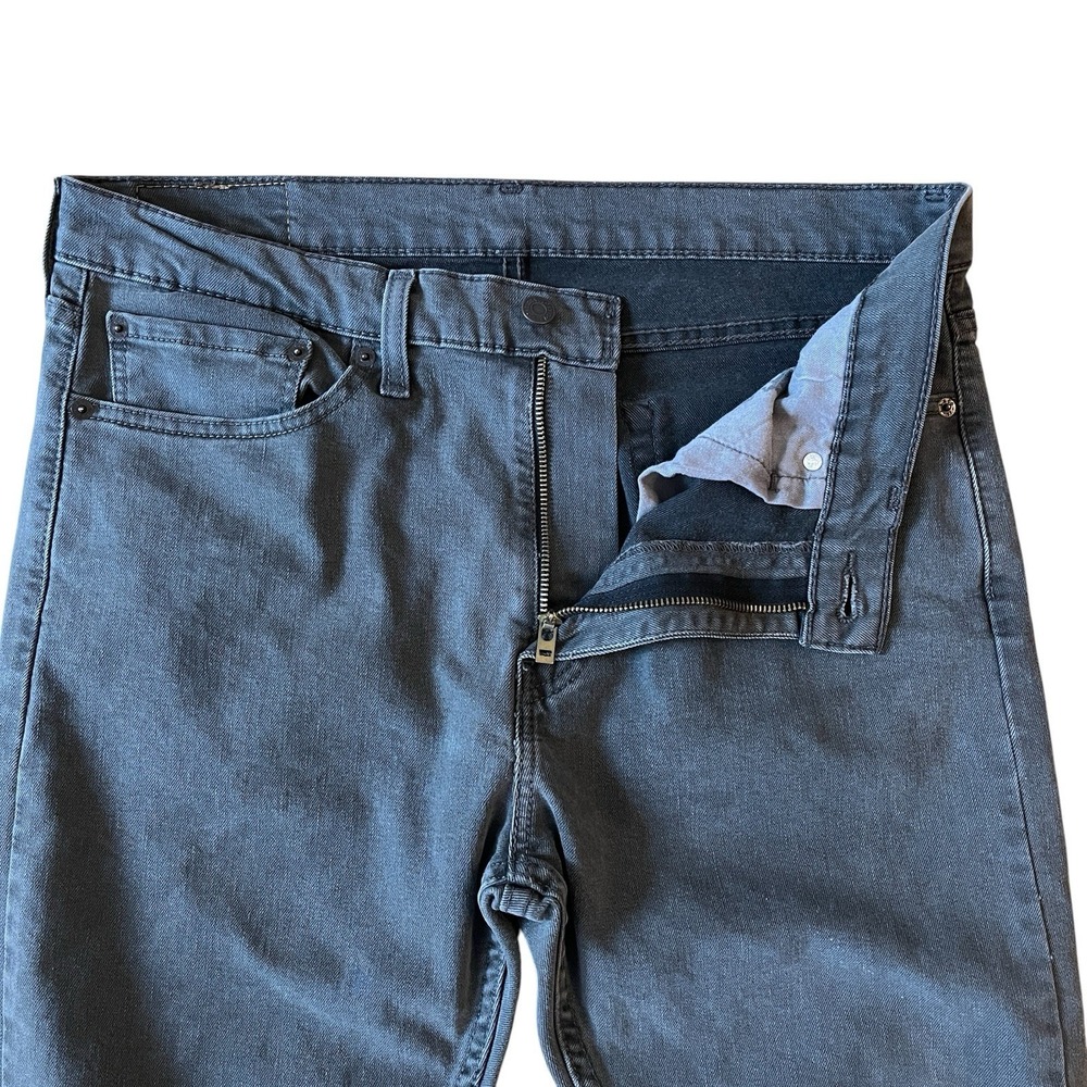 Levis 510 Skinny Jeans Mens 34x32 (Fits 32x31) Gray Stretch Denim Modern Edgy - Picture 3 of 7